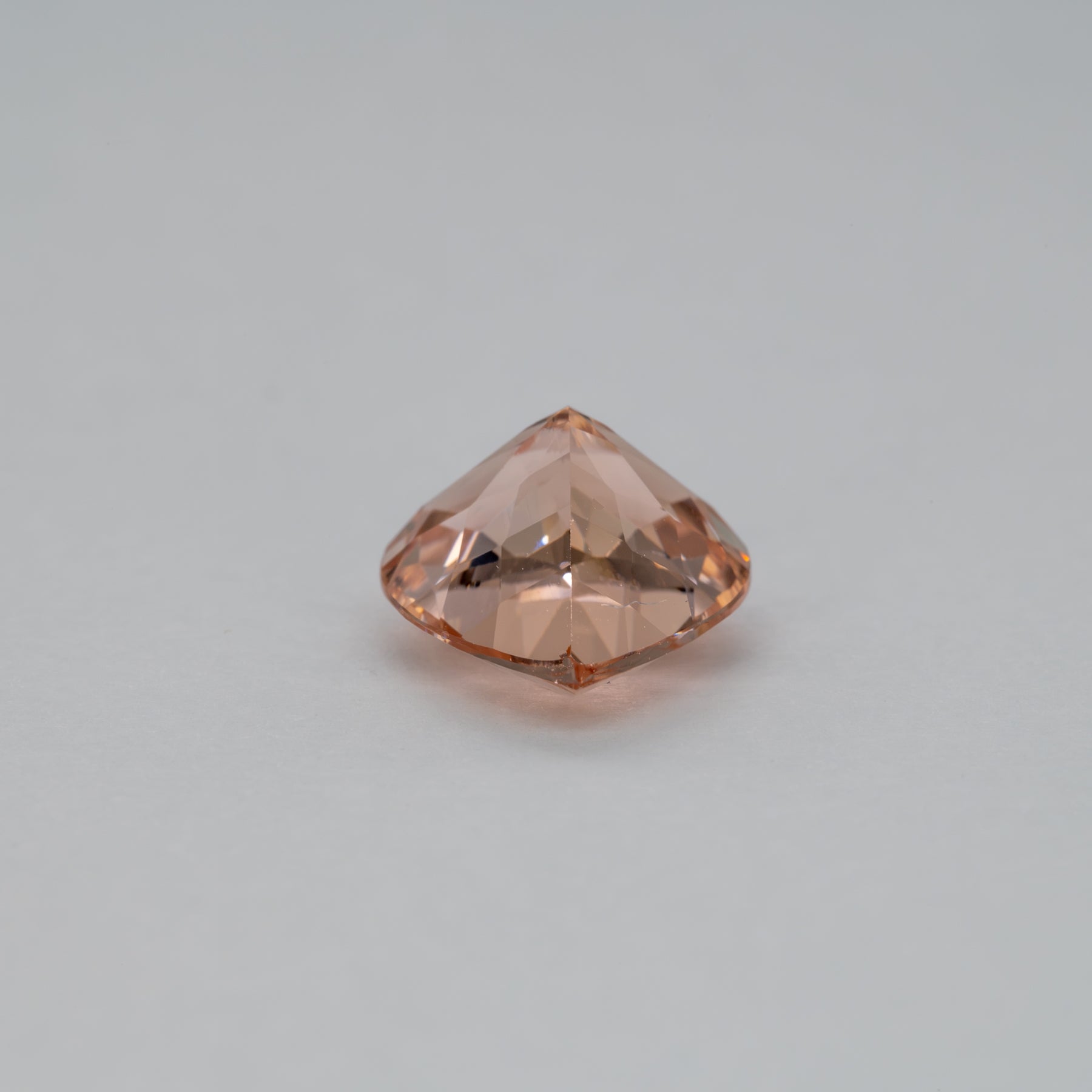 3.85ct Peachy Pink morganite pear 12x10mm loose peach gemstone