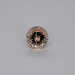 2.5ct Peach morganite round 9mm loose peach gemstone