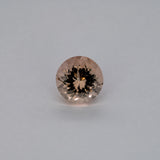 2.5ct Peach morganite round 9mm loose peach gemstone