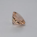 2.5ct Peach morganite round 9mm loose peach gemstone