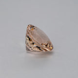 2.5ct Peach morganite round 9mm loose peach gemstone