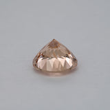 2.5ct Peach morganite round 9mm loose peach gemstone
