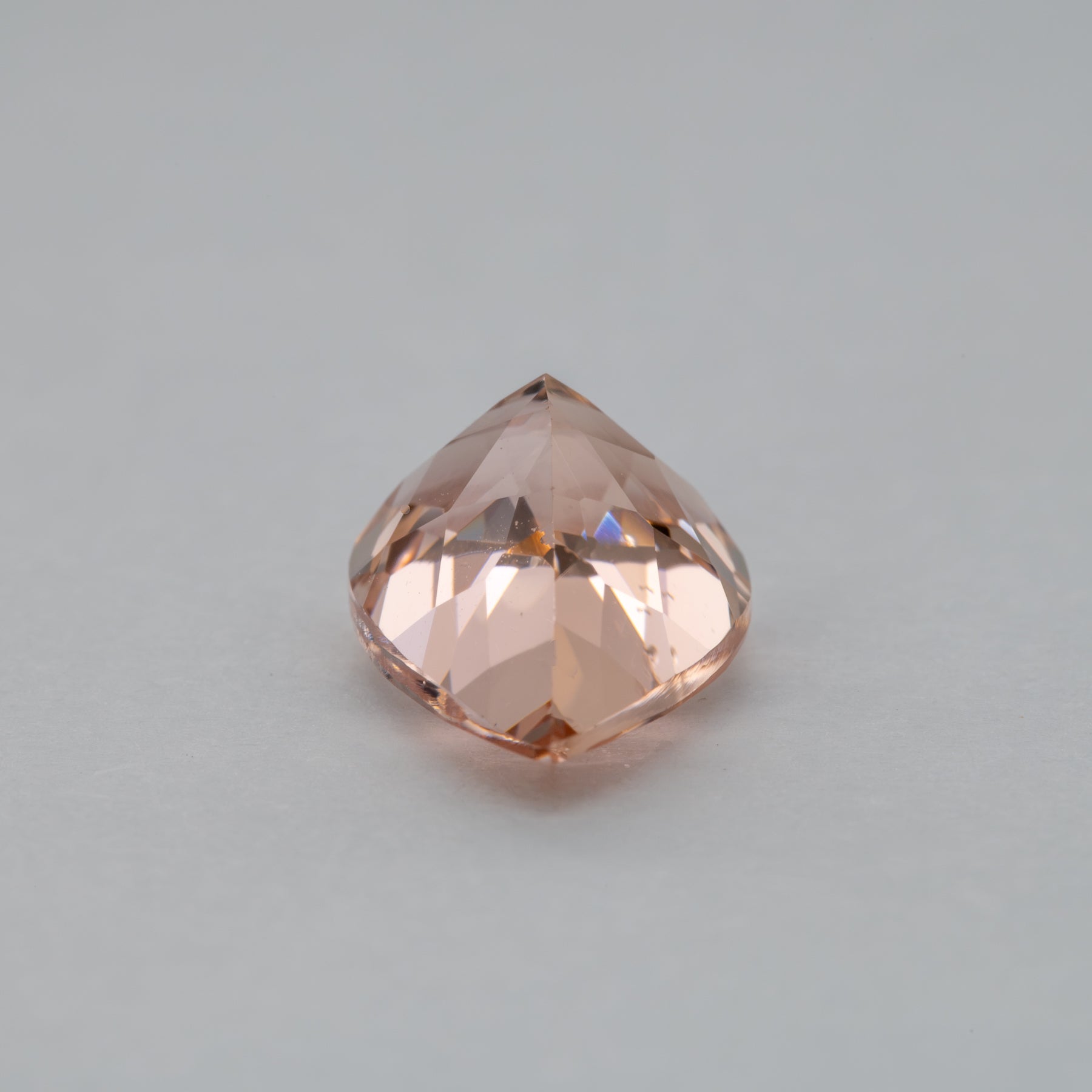 3.04ct Peachy Pink morganite pear 12x8mm loose peach gemstone