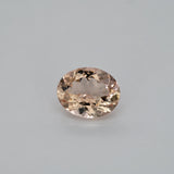 1.18ct Peach morganite oval 10x8mm loose peach gemstone