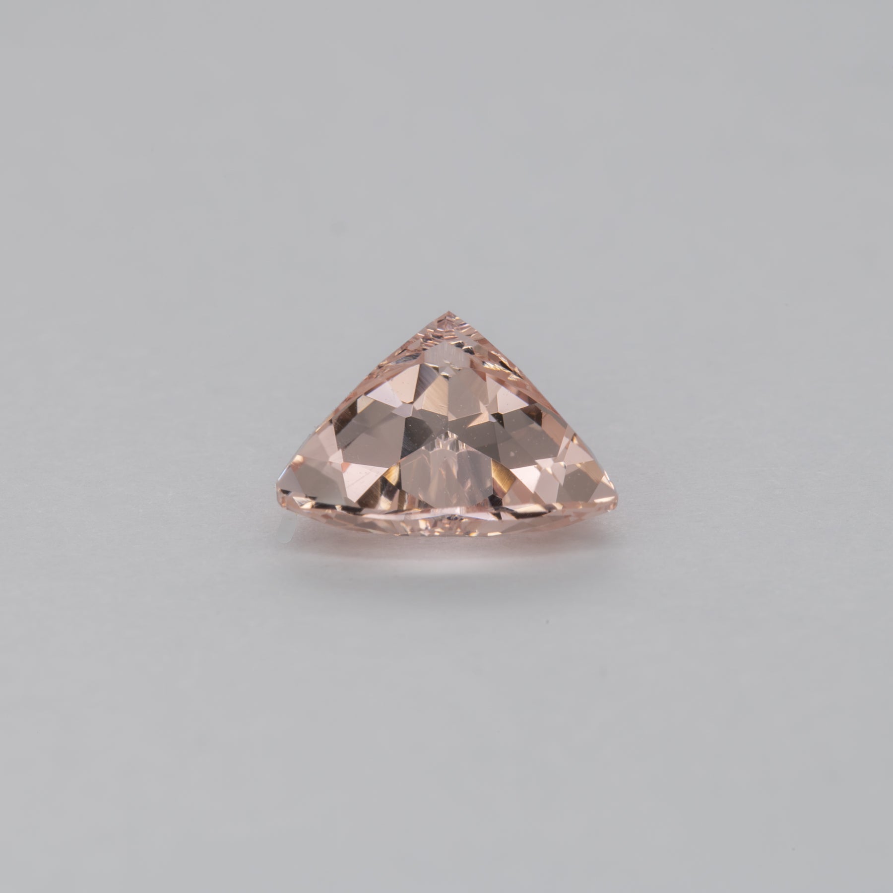 1.60ct Peach morganite trillion 9mm loose peach gemstone
