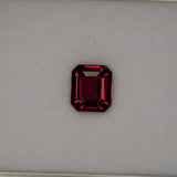 3.56ct Purple Garnet emerald cut 9.2x8mm loose purple gemstone