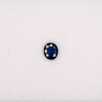 0.50 carat natural blue sapphire, oval 5.2x4.5mm Ceylon loose gemstone