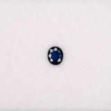 0.50 carat natural blue sapphire, oval 5.2x4.5mm Ceylon loose gemstone
