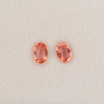 0.59 carat natural padparadscha sapphire, oval 6x4mm pink-orange loose gemstone