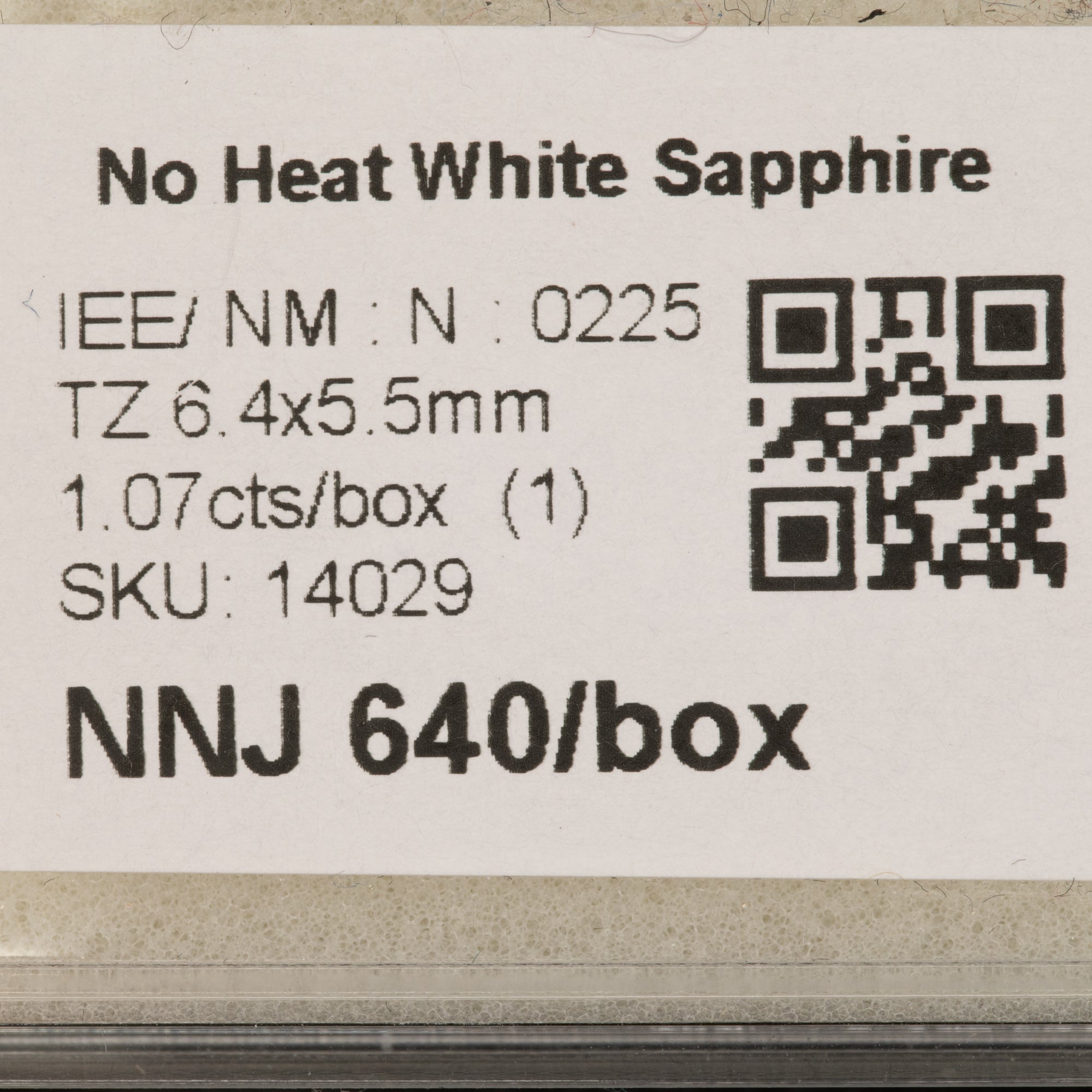 1.07 carat natural Ceylon white sapphire shield cut 6.4x5.5mm loose gemstone – view 2