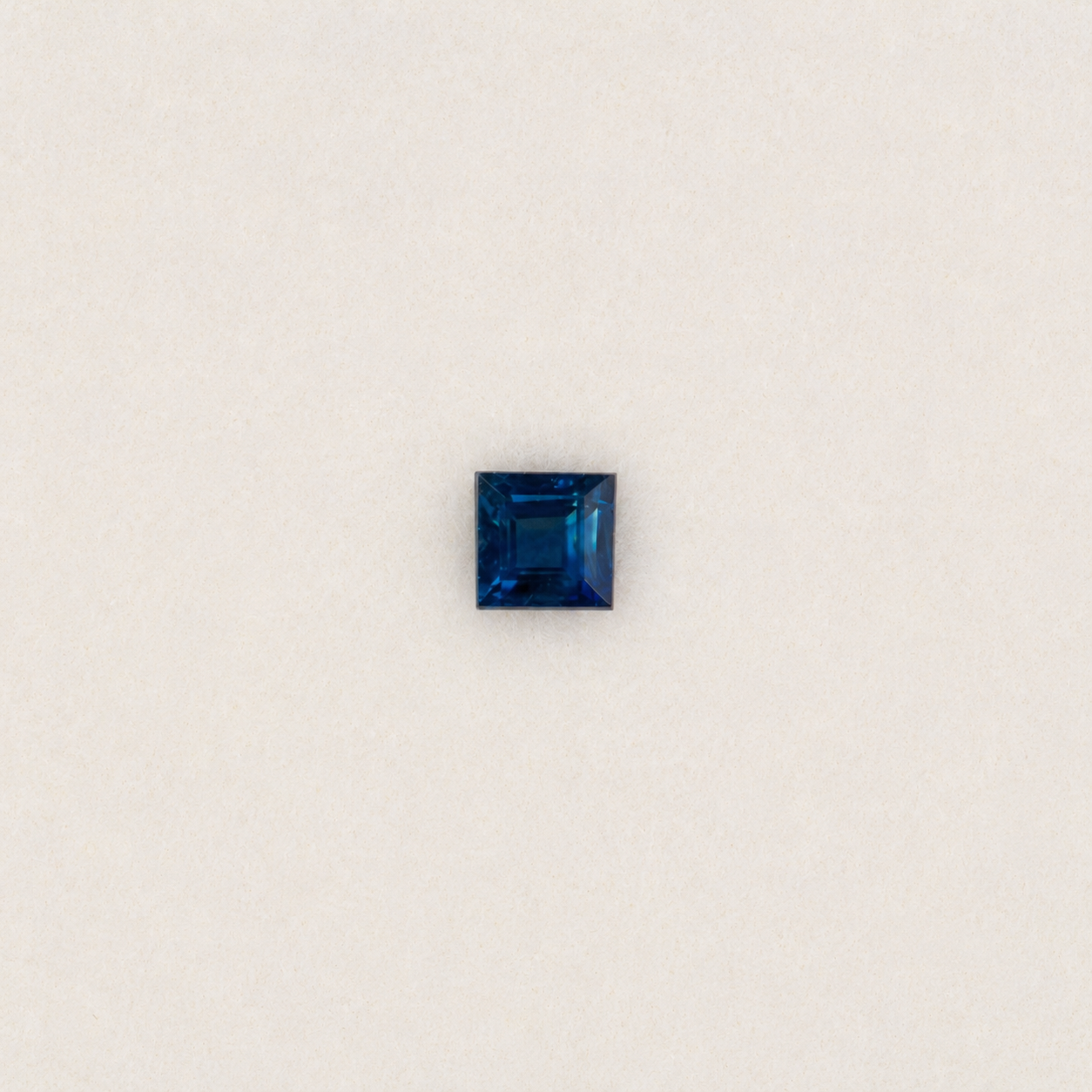 0.13 carat natural blue sapphire, princess 2.5mm loose gemstone