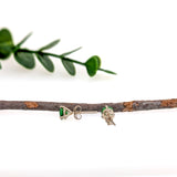 14K Solid Gold Tsavorite Solitaire Studs | Round 5mm