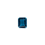 Emerald Cut London Blue Topaz Loose Gemstone 40