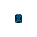 Emerald Cut London Blue Topaz Loose Gemstone 40