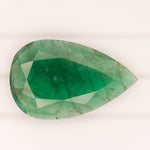 18.36ct zambian emerald pear 31.4x19.6mm loose green gemstone