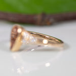 14K yellow gold imperial topaz ring