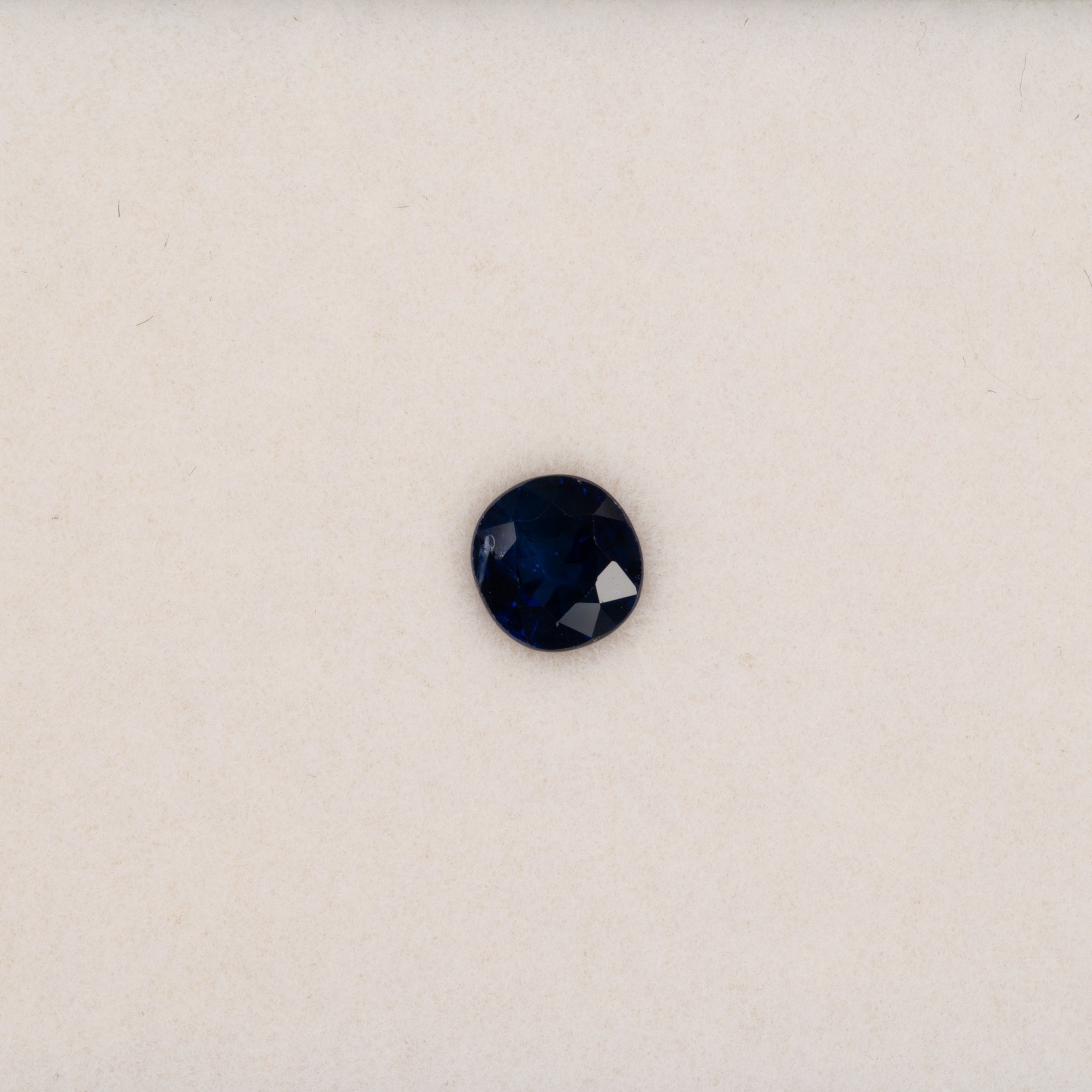 0.62 carat natural blue sapphire, oval 5.2x5mm loose gemstone