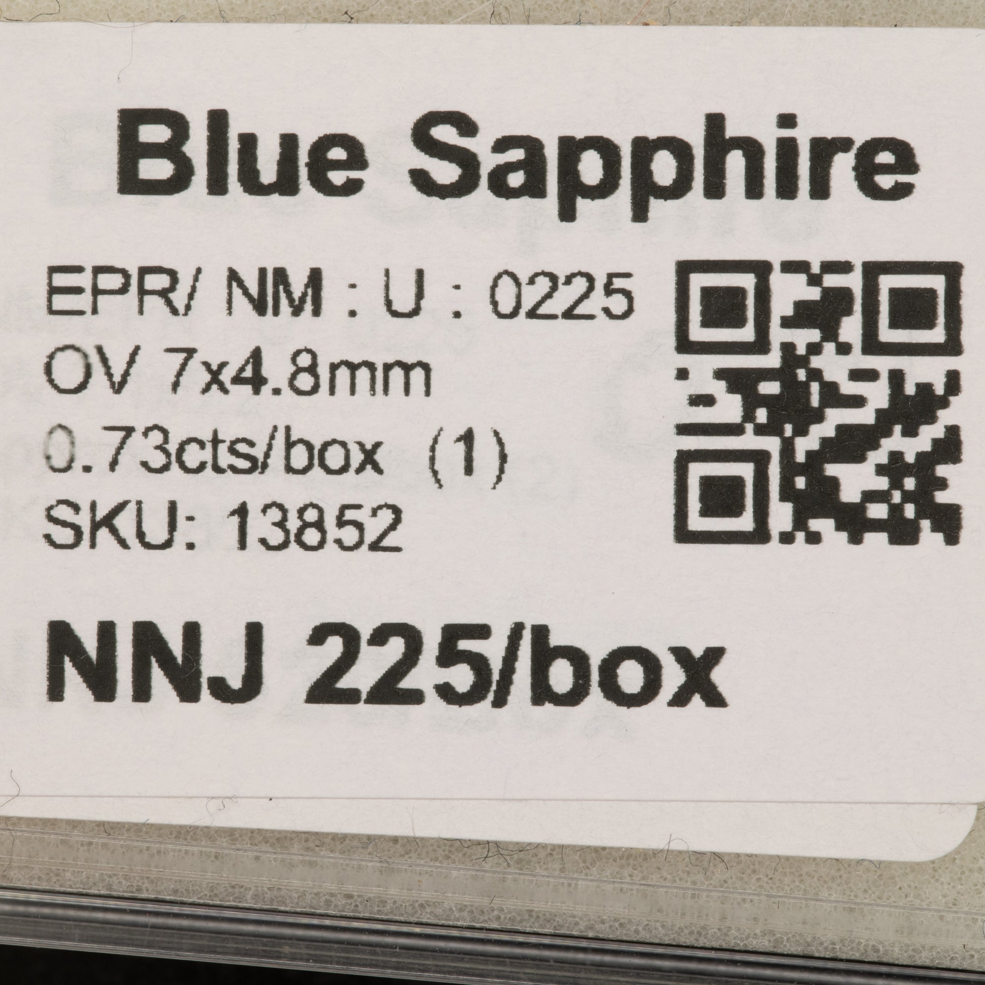 0.73 carat natural Ceylon blue sapphire oval 7x4.8mm loose gemstone – view 2