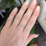 Elegant Diamond Band Ring in 14K  Gold – Nature Inspired Vine Pattern
