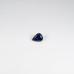 1.26 carat natural blue sapphire, pear 8x6mm loose gemstone