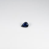 1.26 carat natural blue sapphire, pear 8x6mm loose gemstone