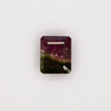 4.77ct watermelon tourmaline emerald 9.9x8.1mm loose bi-color gemstone
