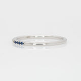 Classic Blue Sapphire Band Ring Crafted in Solid 14K Gold | Elegant Fine Jewelry Wedding & Anniversary Band for Women
