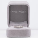 14K white gold diamond band