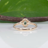 14K yellow gold alexandrite ring