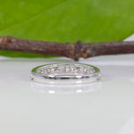 14K white gold diamond band
