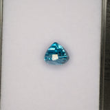 natural cambodian blue zircon oval loose gemstone