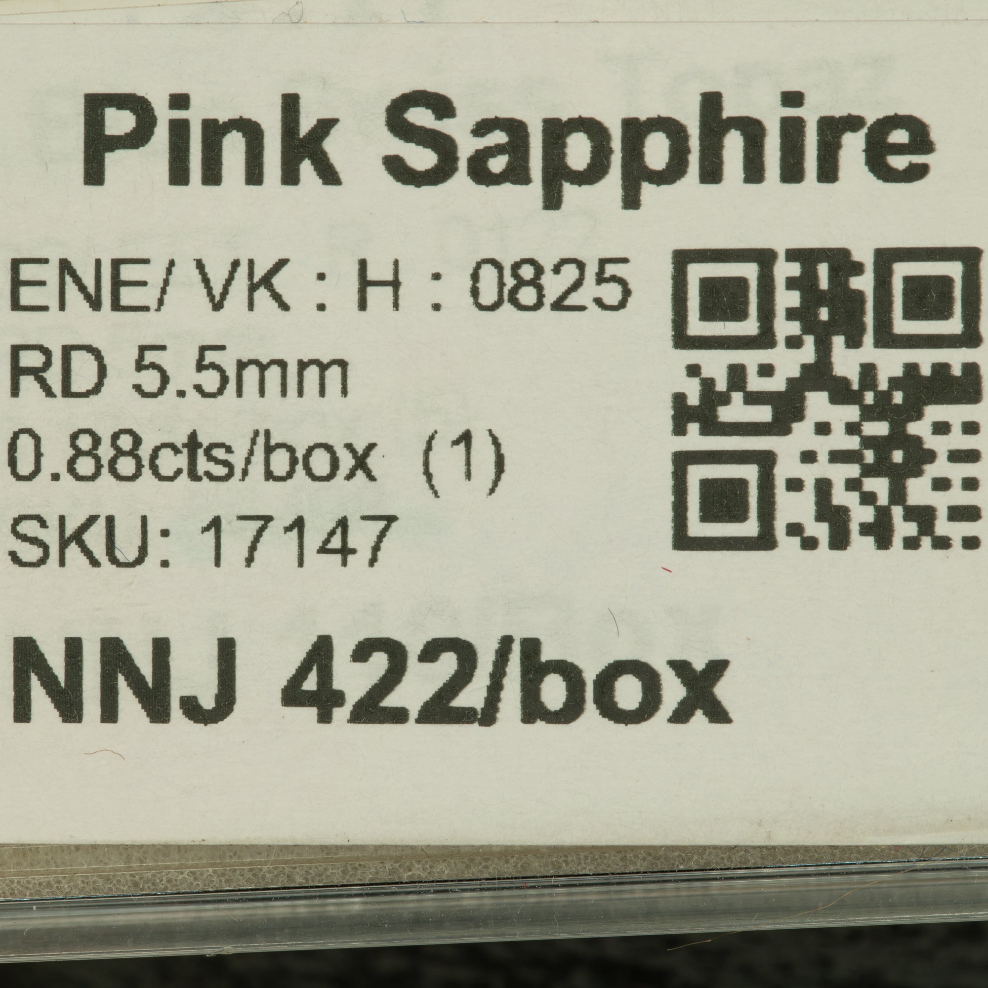 0.88 carat natural pink sapphire round 5.5mm loose gemstone – view 2