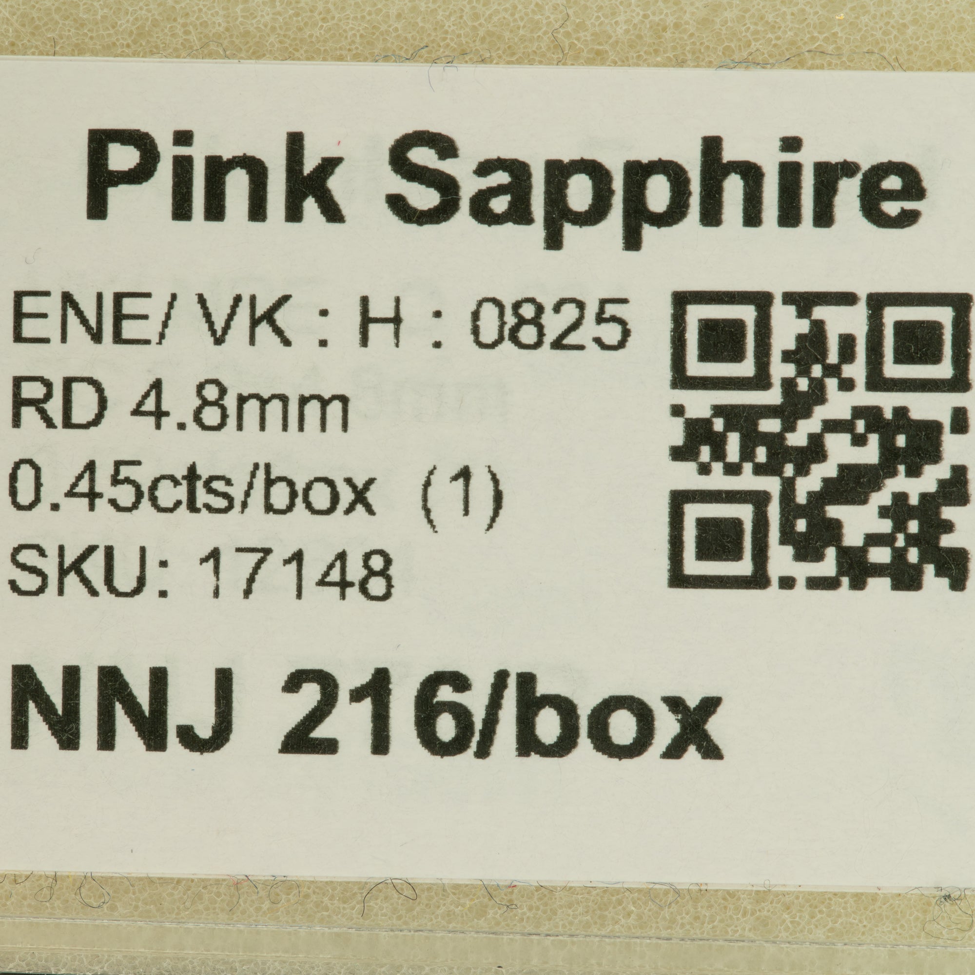0.45 carat natural pink sapphire round 4.8mm loose gemstone – view 2