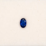 0.82 carat natural blue sapphire, oval 6.7x5.3mm loose gemstone