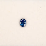 0.72 carat natural blue sapphire, oval 5.7x4.5mm loose gemstone