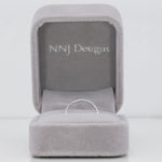 14K white gold lab grown diamond eternity band
