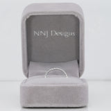 14K white gold lab grown diamond eternity band