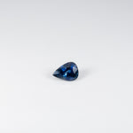 1.45 carat natural blue sapphire, pear 8.7x6.3mm loose gemstone