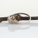 Vintage Estate Diamond Ring – 5mm Round Natural Diamond Solitaire in Solid 14K Gold Fine Jewelry