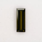 3.97ct olive tourmaline baguette 16.5x6.1mm loose green gemstone