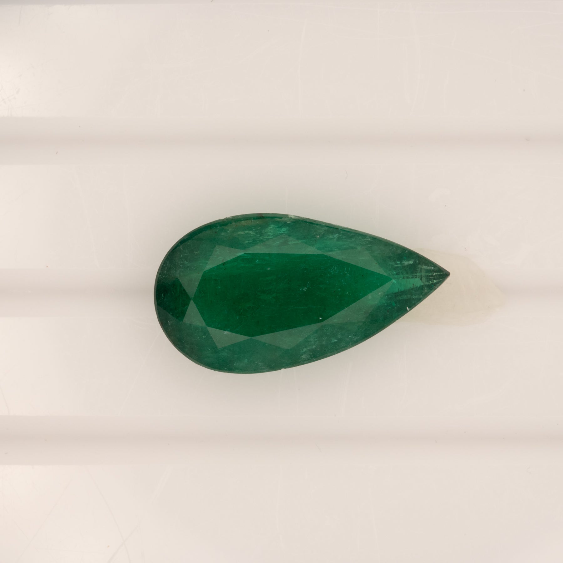 7.07ct zambian emerald pear 19.2x10.3mm loose green gemstone