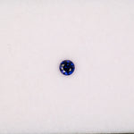 0.21 carat natural blue sapphire, round 3.6mm loose gemstone