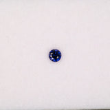 0.21 carat natural blue sapphire, round 3.6mm loose gemstone
