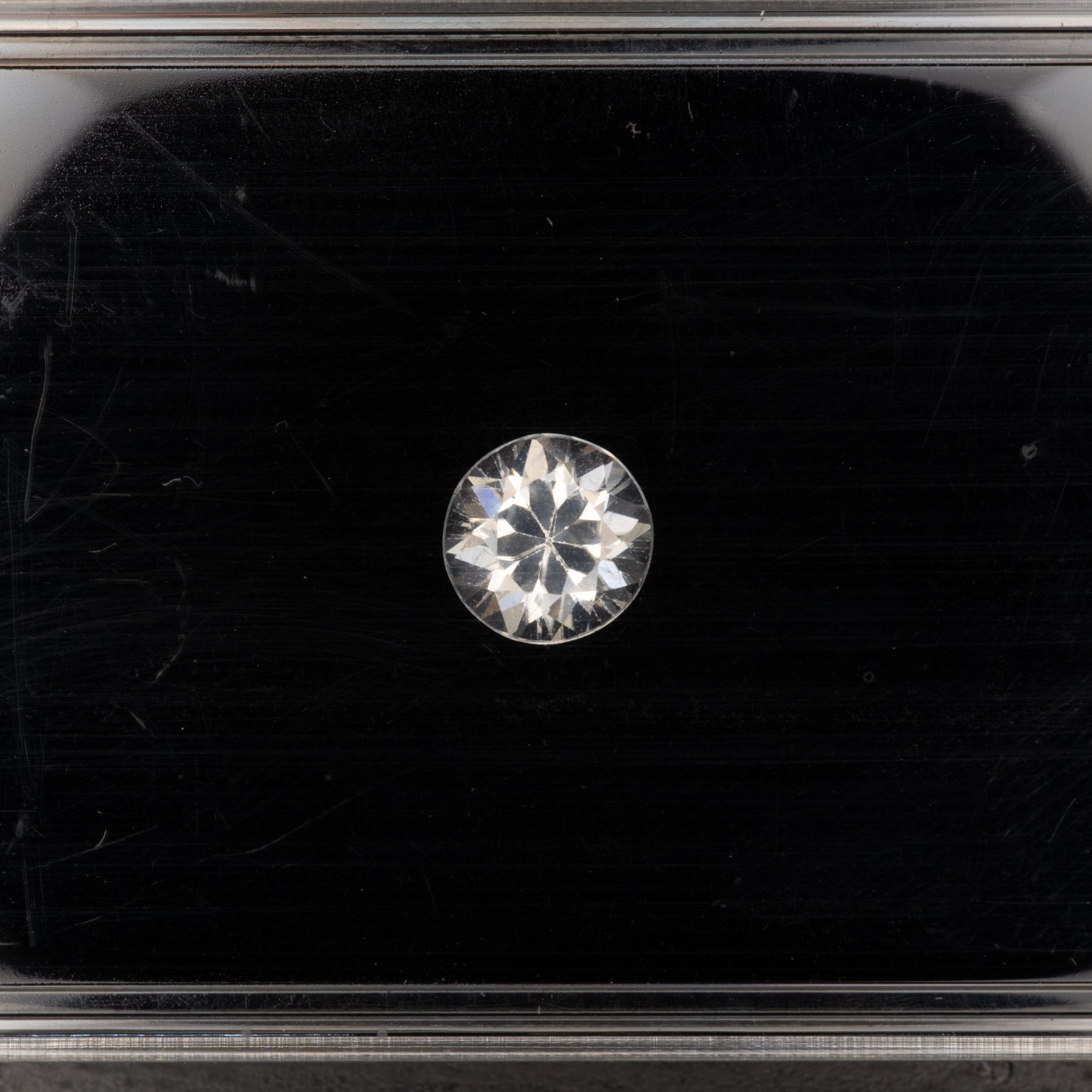Natural Cambodian White Zircon Round Shape 8mm 2.27ct Loose Gemstone