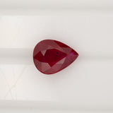 GIA Certified Investment-Grade Mozambique Ruby Pear 9x7mm 1.99ct – Natural High-Quality Loose Gemstone