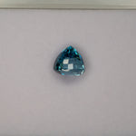 natural cambodian blue zircon oval loose gemstone