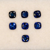 0.53 carat natural Ceylon blue sapphire cushion 4.5mm loose gemstone – view 2