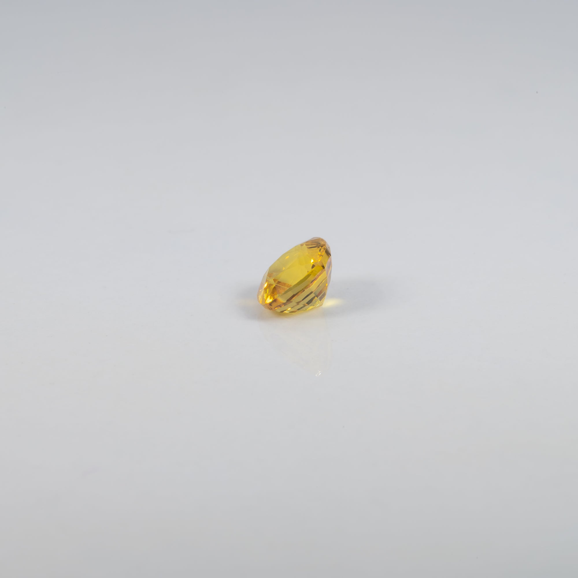 1.28 carat natural yellow sapphire cushion 6mm loose gemstone – view 4