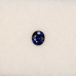 0.73 carat natural purple sapphire, oval 6x5.2mm Ceylon loose gemstone