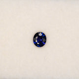 0.73 carat natural purple sapphire, oval 6x5.2mm Ceylon loose gemstone